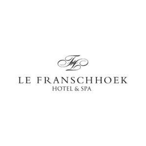 Le Franschhoek Hotel & Spa logo, iconic Franschhoek Bastille Festival